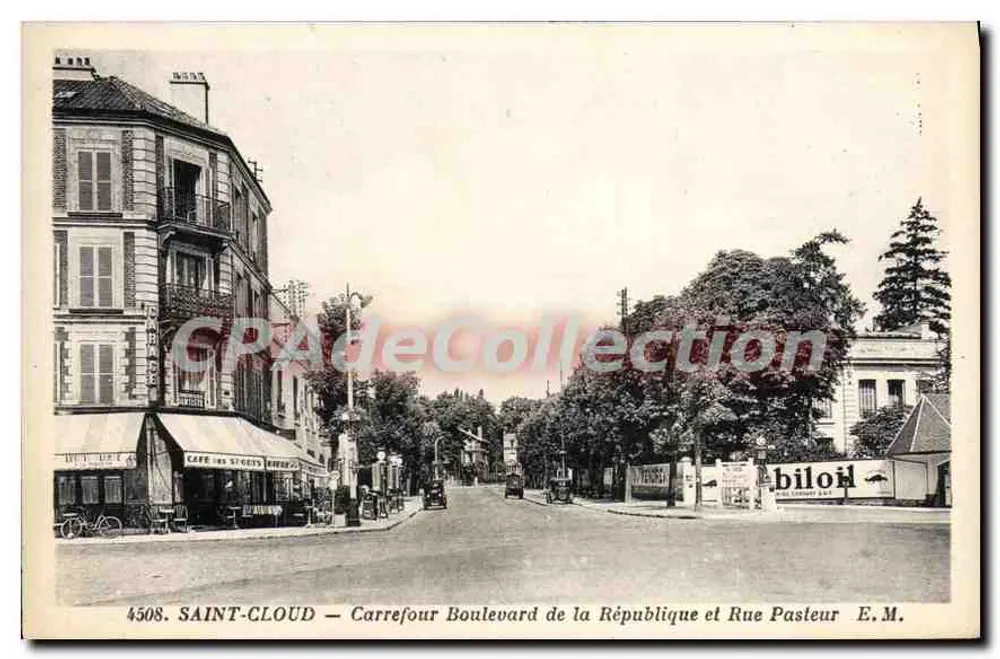 SAINT-CLLOUD — Cruzeiro da Avenida da República e Rua Pasteur — E.M. n°4508 - Frente