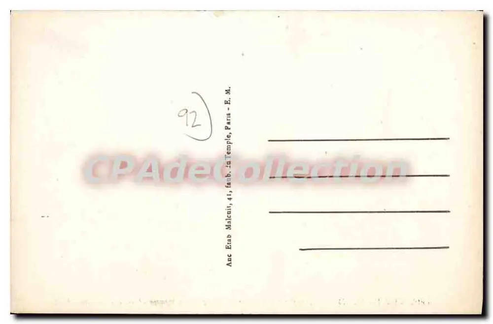 SAINT-CLLOUD — Cruzeiro da Avenida da República e Rua Pasteur — E.M. n°4508 - Verso
