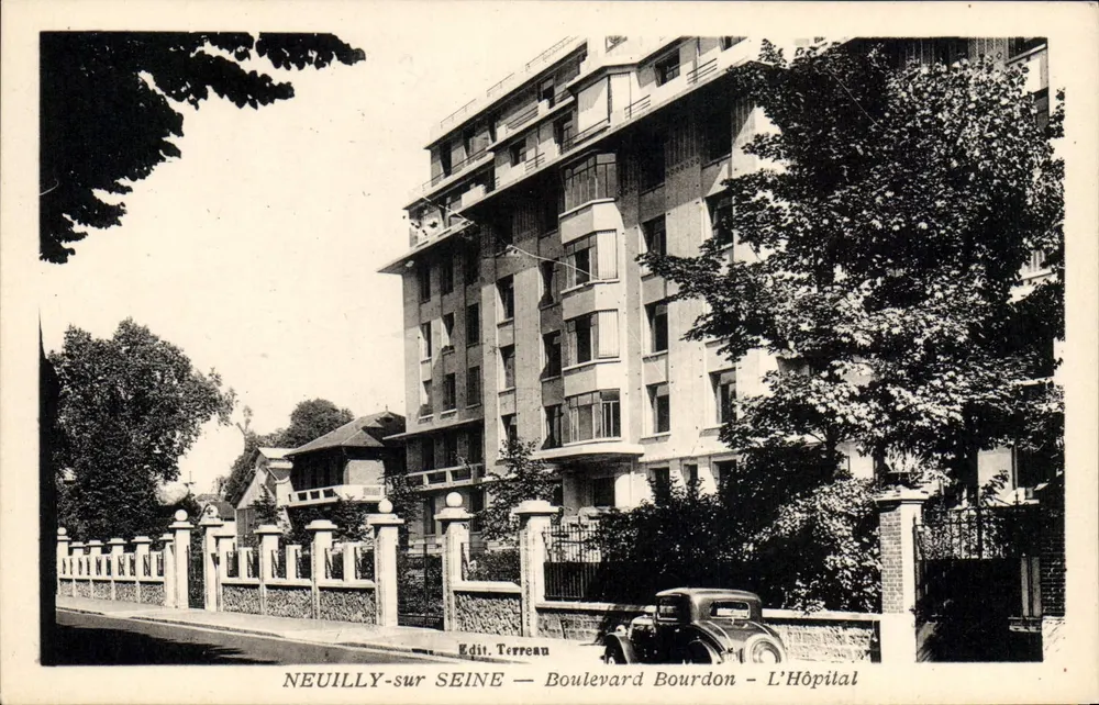 Neuilly-sur-Seine — Boulevard Bourdon — Das Krankenhaus — Edit. Terreau - Vorderseite