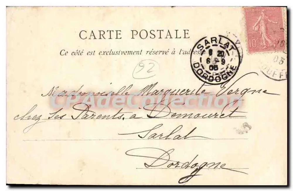 Levallois-Perret — Das Rathaus — Verlag: M.S. Barnelle Odette - Rückseite