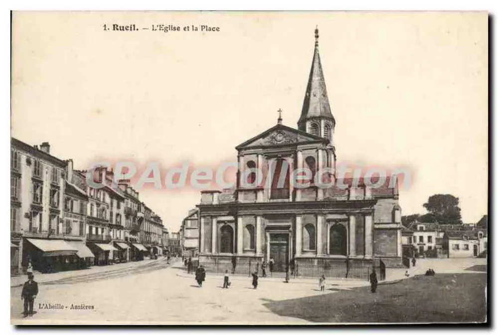 Rueil - De Kerk en de Markt — L'Abeille, Aanières - Voorkant