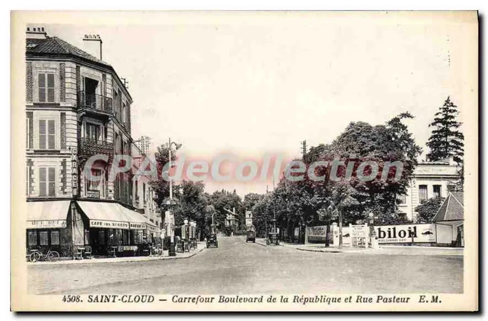 SAINT-CLLOUD — Cruzeiro da Avenida da República e Rua Pasteur — E.M. n°4508 - Frente