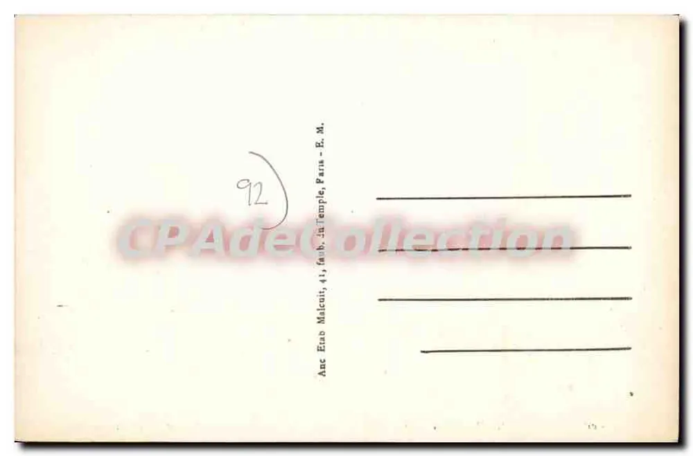 SAINT-LOUIS — Cruzeiro da Avenida da República e Rua Pasteur — E.M. n°4508 - Verso