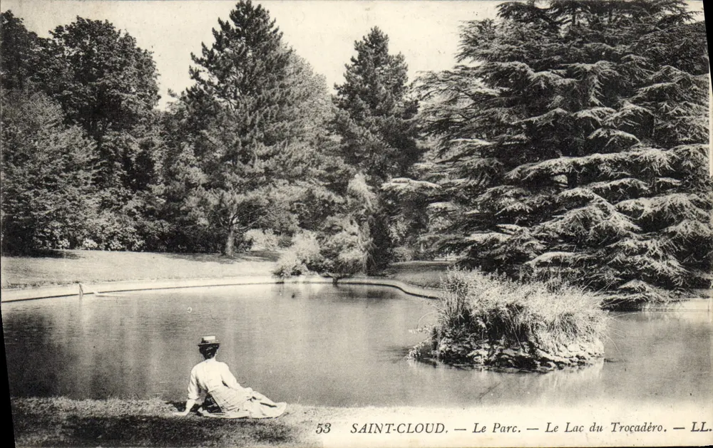 Saint-Cloud — O Parque — O Lago do Trocadéro — LL. N° 53 - Frente
