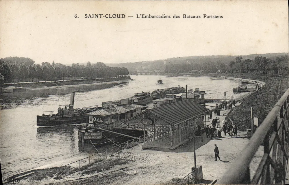 SAINT-CLAUDE — O Embarcadouro dos Bateaux Parisiens — Editor não identificado, n° de série 6 - Frente