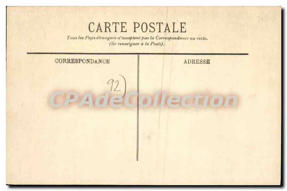 Saint-Cloud — Rue Dailly, die ehemalige Linie des Kaisers und die Station — LL, n°72 - Rückseite