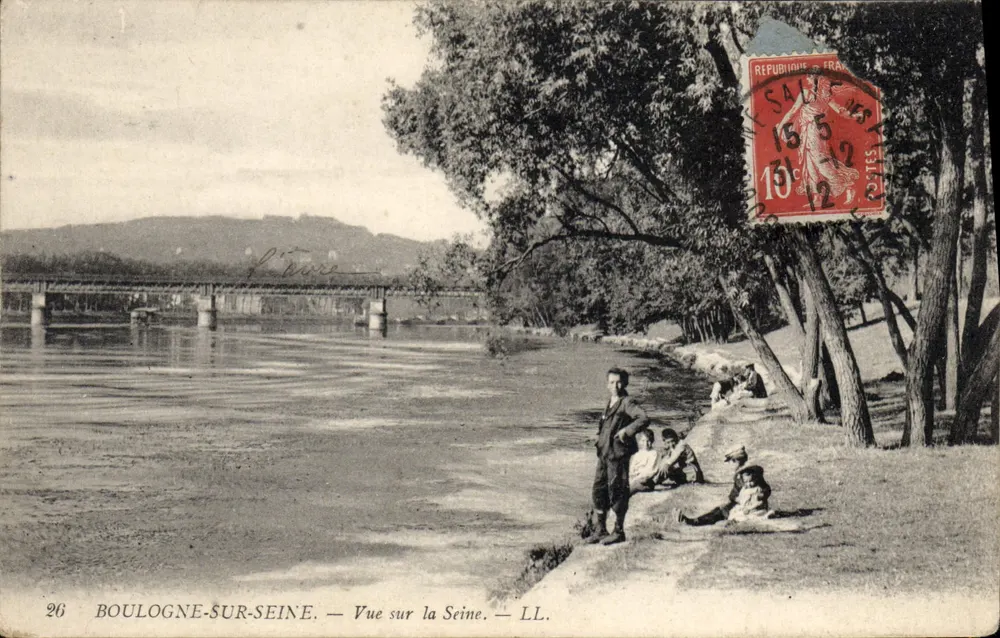 Boulogne-sur-Seine — Ansicht der Seine — LL. - Vorderseite