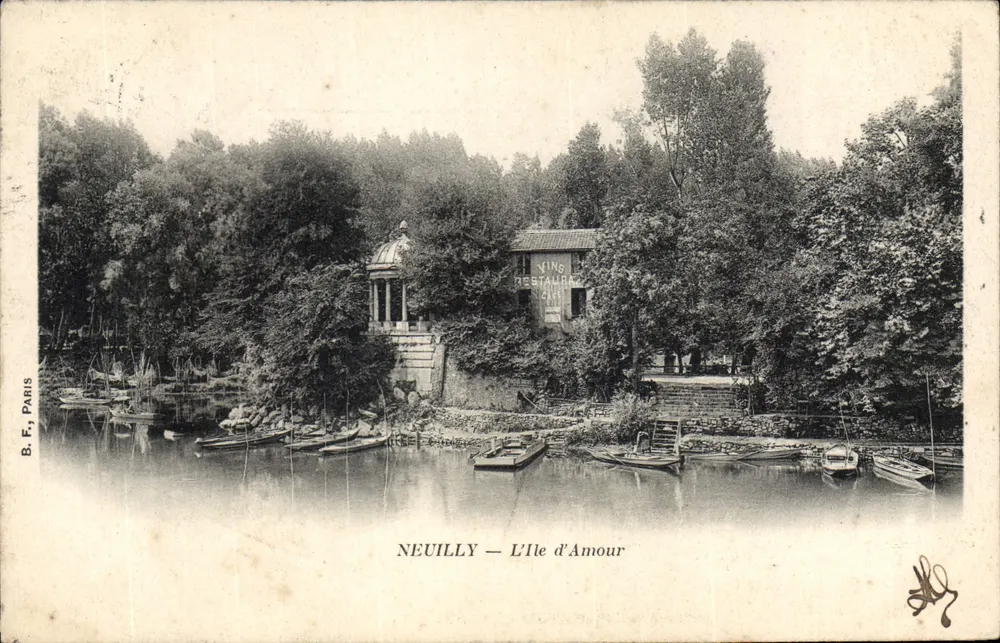 Neuilly — A Ilha do Amor — B. F., Paris - Frente
