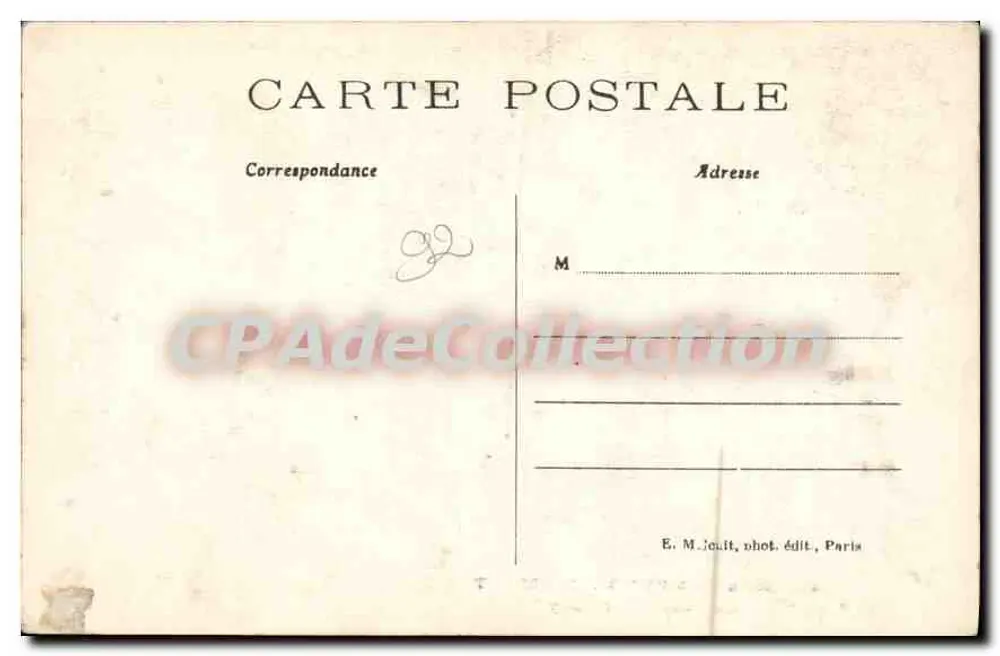 Bois de Meudon-Glamart — La Porte de Fleurry — E. M. (éditeur) - Rückseite