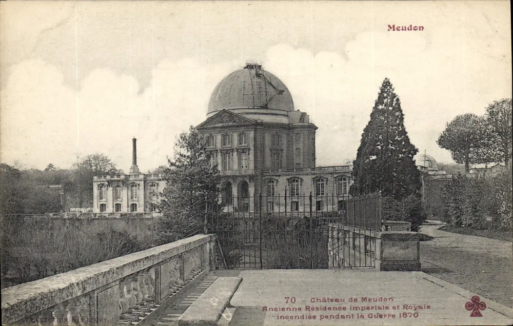 Château de Meudon — Ancienne Résidence Impériale et Royale incendiée pendant la Guerre 1870 — Édition R. FUBRY, n°70 - Recto