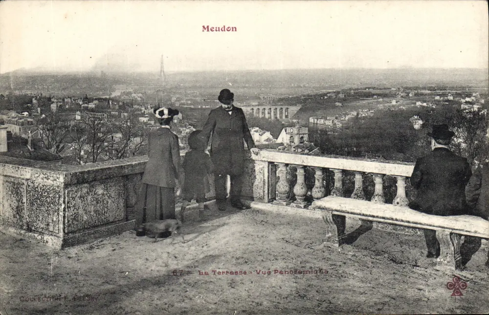 Meudon — Vista panorâmica da varanda — Courteville & F. Bressy, n°67 - Frente