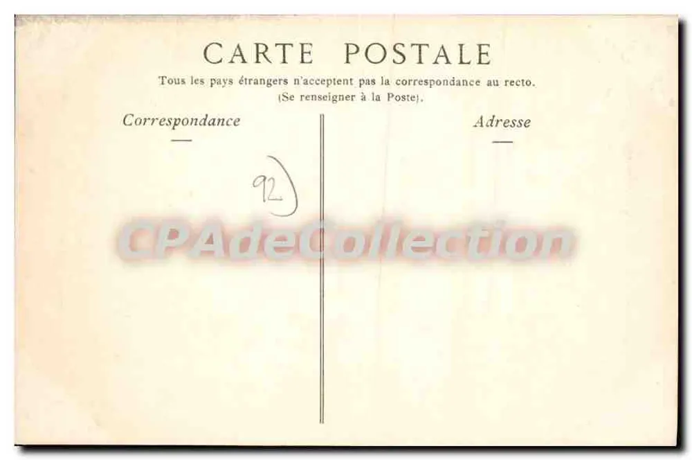 Bois de Boulogne — O Barragem de Suresnes — Coleções ND. Fot. n°540 - Verso