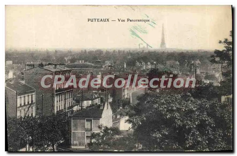 Puteaux — Vista Panorâmica — Editor Riculé & Vautier, n°6 - Frente