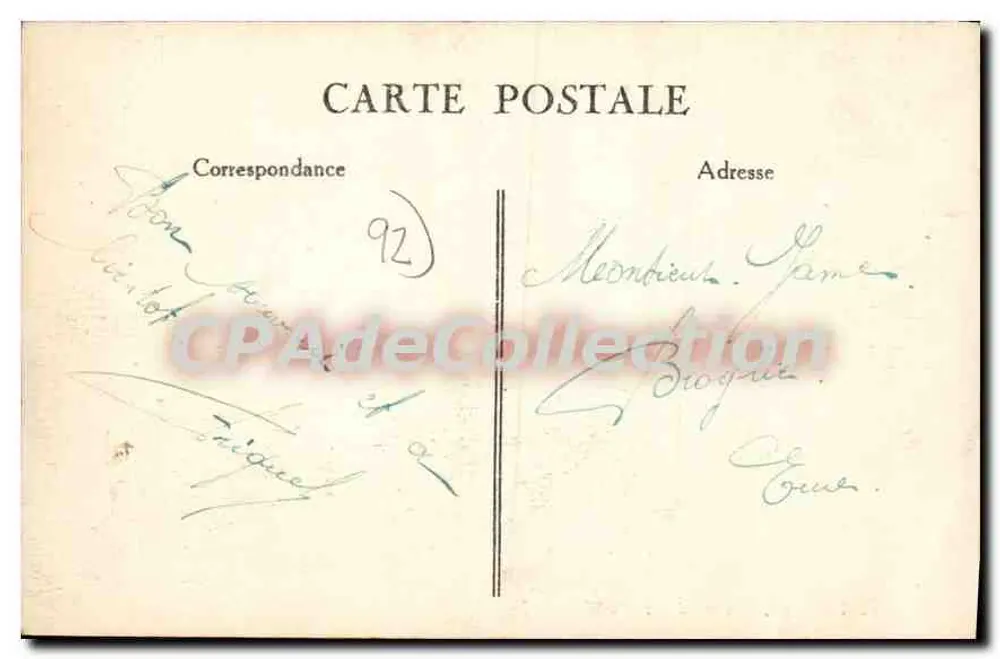 Puteaux — Vista Panorâmica — Editor Riculé & Vautier, n°6 - Verso