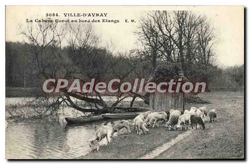 Ville-d'Avray — Corots Hütte am See — E. M. n°3054 - Vorderseite