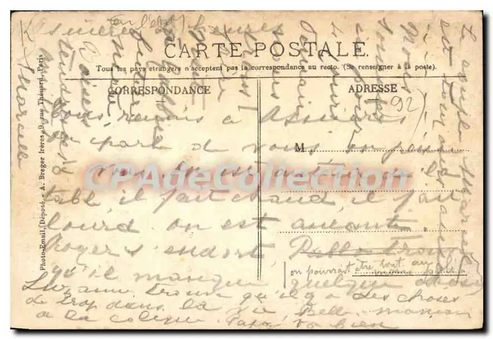 Asnières — Ponte de Clichy — Mme Leteurtre, Editora, Asnières - Verso