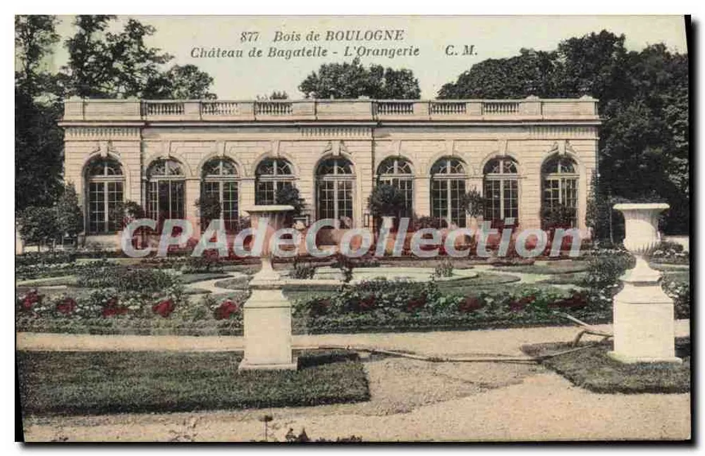 Bois de Boulogne - Schloss Bagatelle - L'Orangerie — C.M. n°877 - Vorderseite