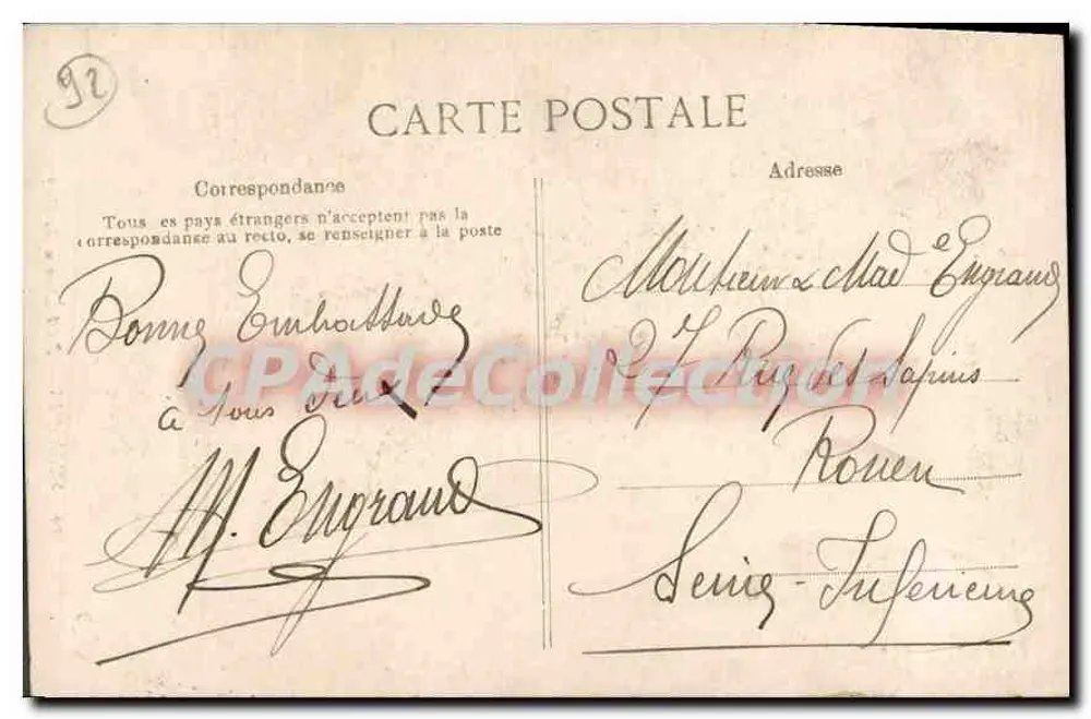 Suresnes — Petit Chemin du Fort — Editor PD, n°29 - Verso