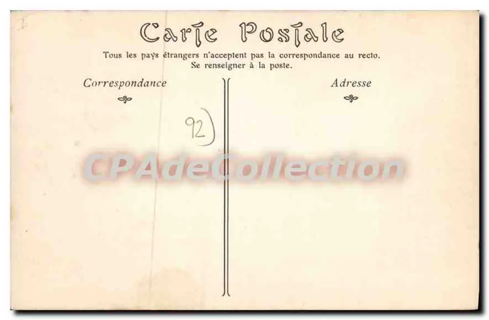 Parque de Saint-Cloud — O Ponte de Tranche-Montagne — ND. Fot. - Verso