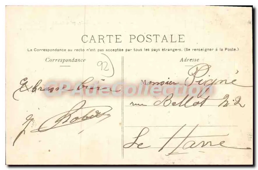 Suresnes — Allgemeine Ansicht, aufgenommen vom Bois de Boulogne — P. Marmuse, Paris - Rückseite