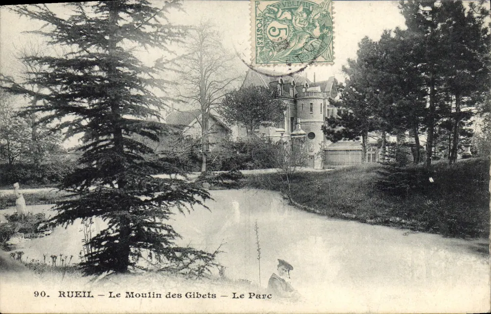 Rueil - O Moulin dos Gibets - O Parque — editor anônimo, n° 90 - Frente