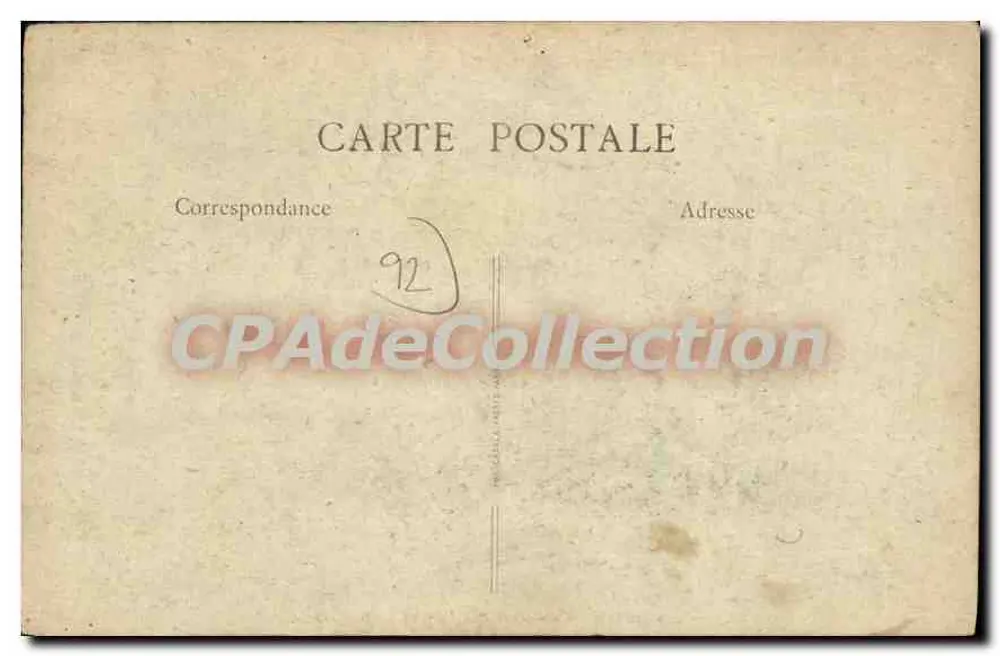 Asnières - Cemitério dos Cães — B.F., Paris - Verso