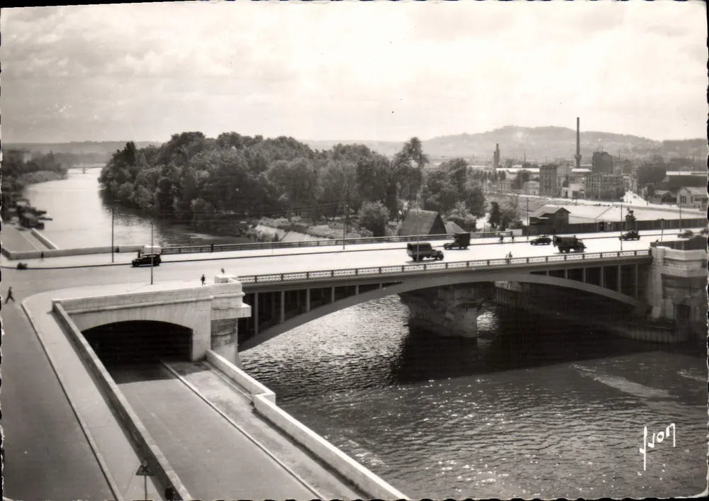 Brücke von Neuilly — Neuilly-Seite — Editions d'Art Lyon, n° 3585 - Vorderseite