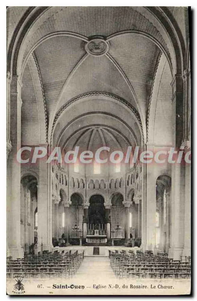 Saint-Ouen — Kirche Unserer Lieben Frau des Rosenkranzes. Der Chor. - Vorderseite