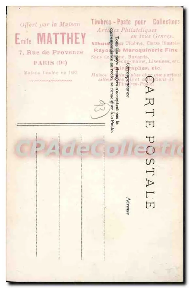 Le Bourget — L'Etang — E. L. D. - Verso