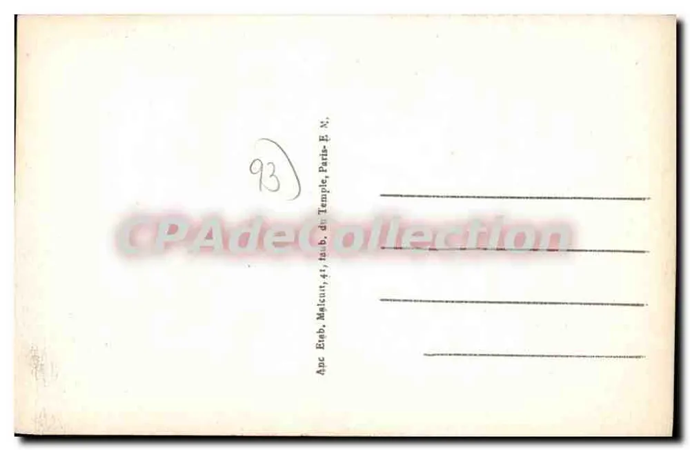 ÉPINAY-sur-SEINE — Das Rathaus und die Gärten — E.M. Nr. 7128 - Rückseite