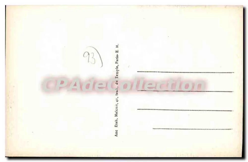 ÉPINAY-SUR-SEINE — Das Rathaus und die Gärten — E.M. n°7128 - Rückseite
