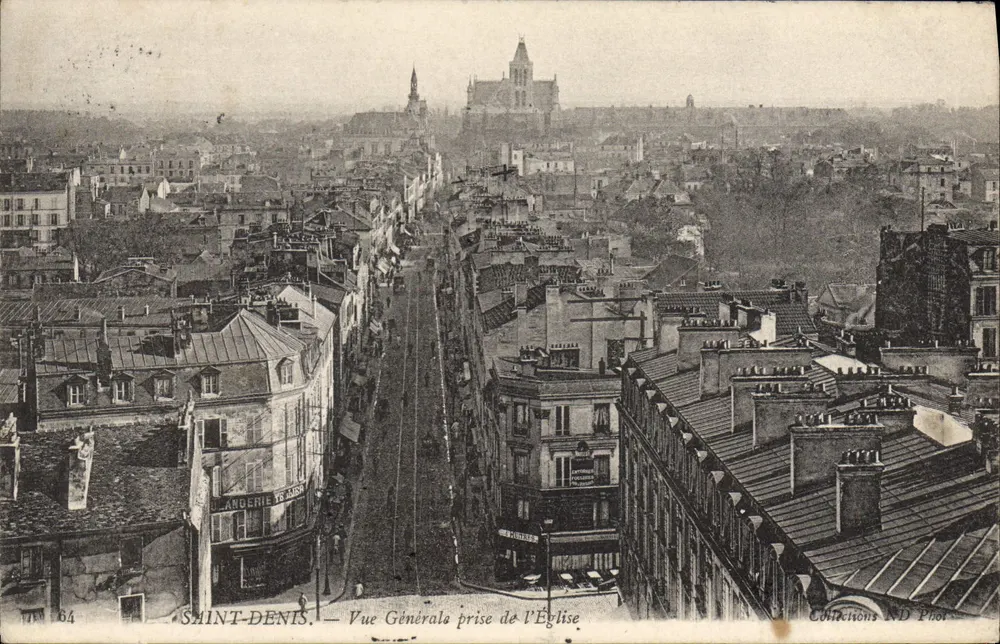 Saint-Denis — Vista Geral tirada da Igreja — Collections ND Phot - Frente