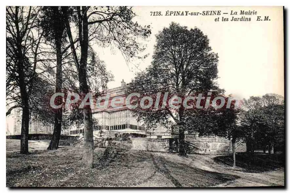 ÉPINAY-sur-SEINE — Das Rathaus und die Gärten — E.M. n°7128 - Vorderseite