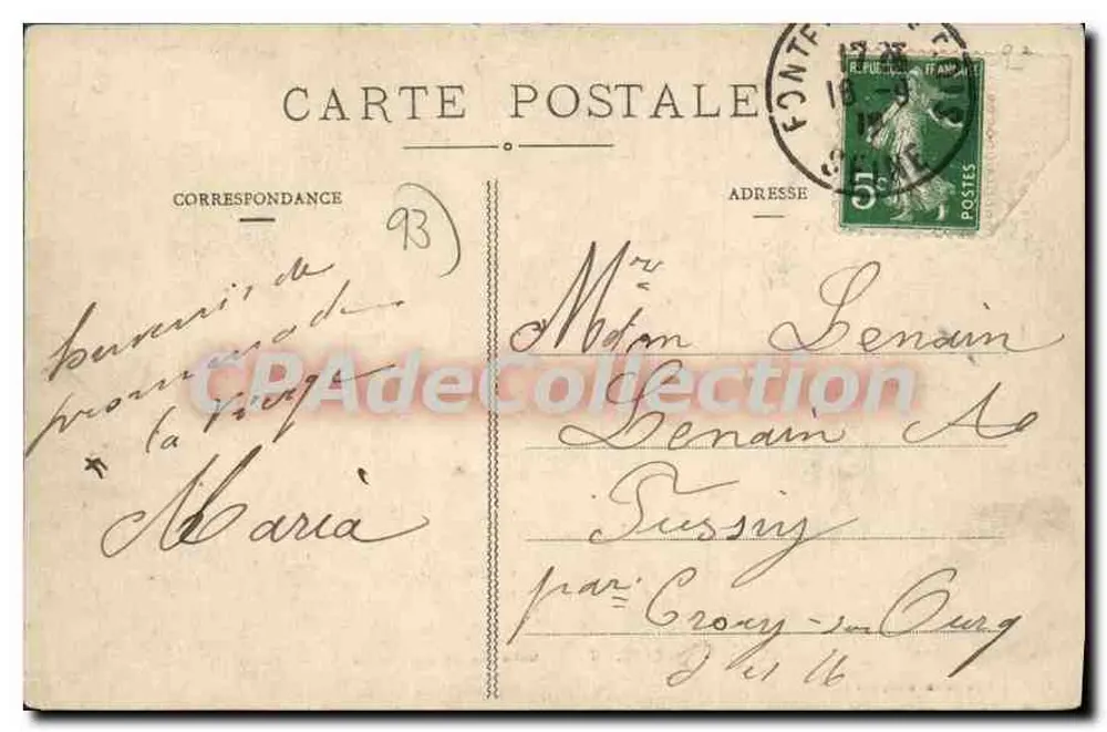 Clichy-sous-Bois — Die heilige Fontaine der Gottesmutter der Engel — E. Weibel-Raberaïn, Verlag, Paris - Rückseite