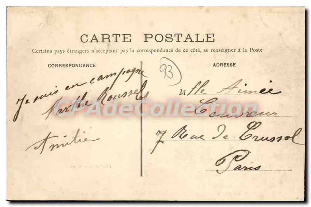 Montfermeil — Der Abîme — Fontaine de Jean Valjan (V. Hugo. Les Misérables) — Pouillot, Verlag rabac - Rückseite