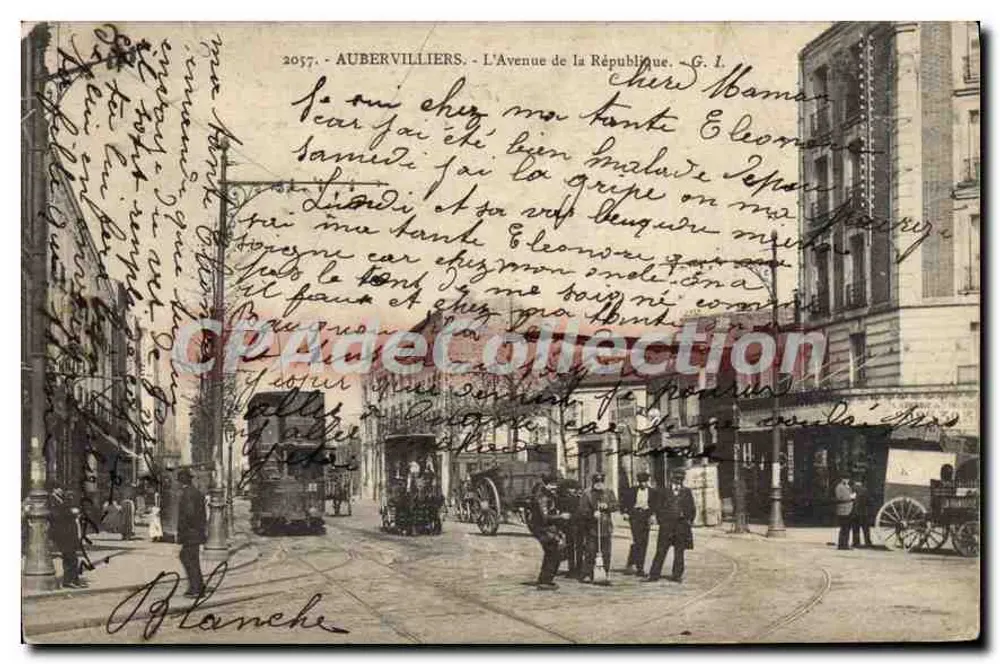 Aubervilliers - Avenue de la République — G. I. — n° 2057 - Vorderseite