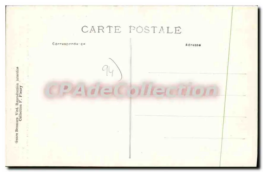 Batalha de Champigny — Um Avant-Poste — Editor F. Fleury, n° 118 - Verso