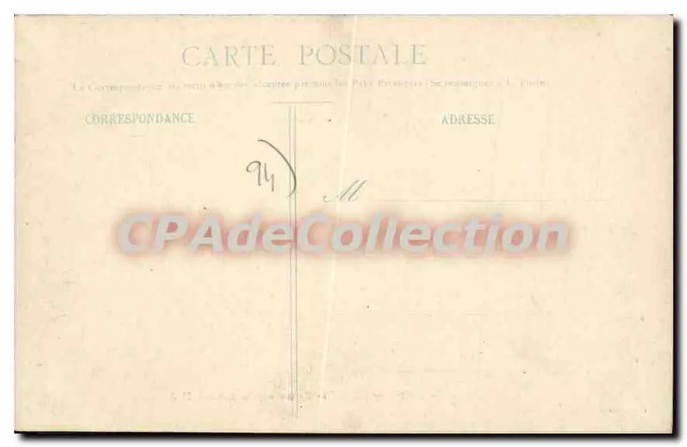 Ruinen der Abtei St-Maur unter Ludwig XV — Sammlung A. Moquet, La Rainey - Rückseite