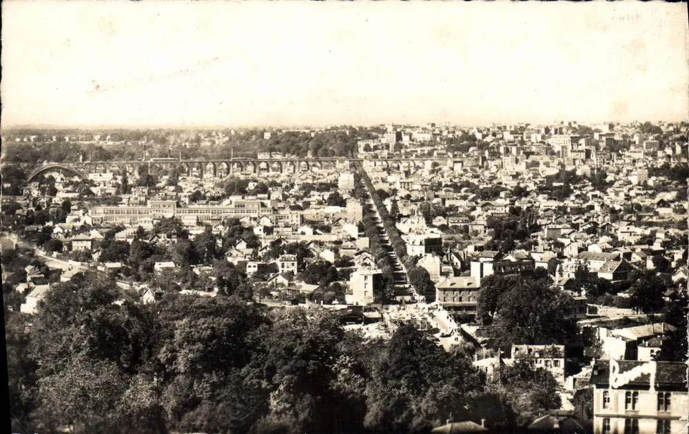 Nogent-sur-Marne — Allgemeiner Blick. Paris im Hintergrund — Bilder Frankreichs, Nr. 299 B - Vorderseite