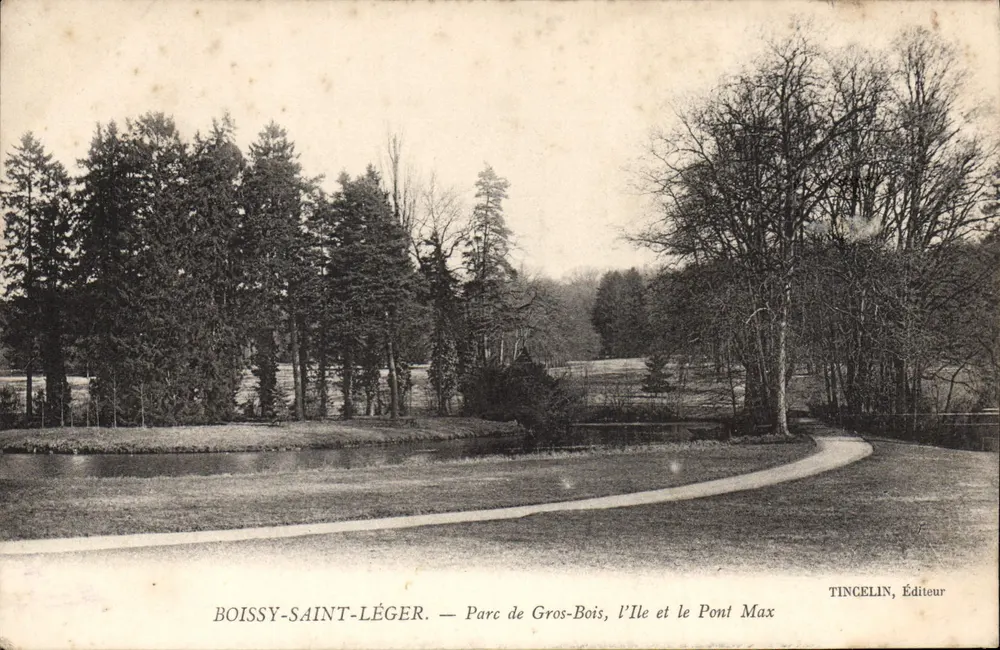 Boissy-Saint-Léger — Park Gros-Bois, die Insel und die Max-Brücke — Tincelin, Verlag - Vorderseite
