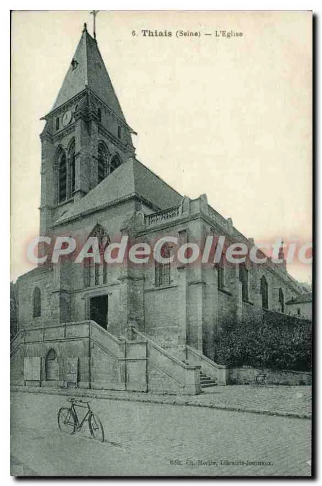 Thiais (Seine) — A Igreja — Édit. En. Morice, Livraria-Jornais - Frente