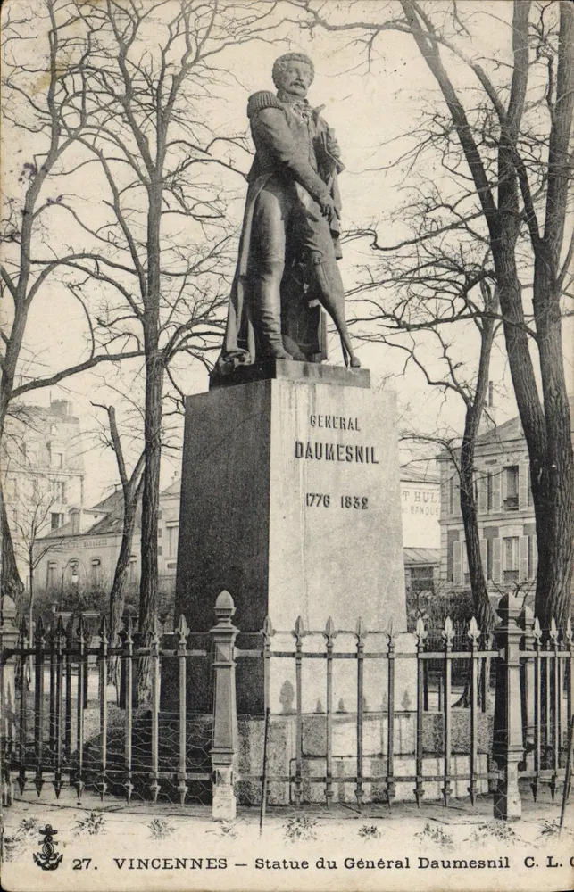 Vincennes — Estátua do Geral Daumesnil — C.L. 27 - Frente