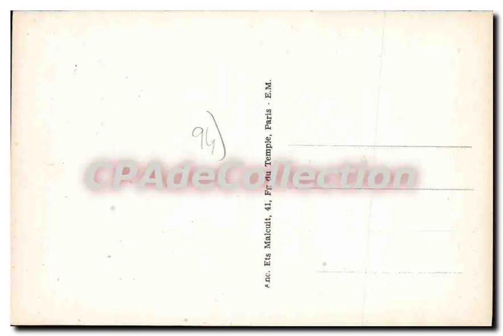 Nogent-sur-Marne — Margens da Marne — E.M. n°4806 - Verso