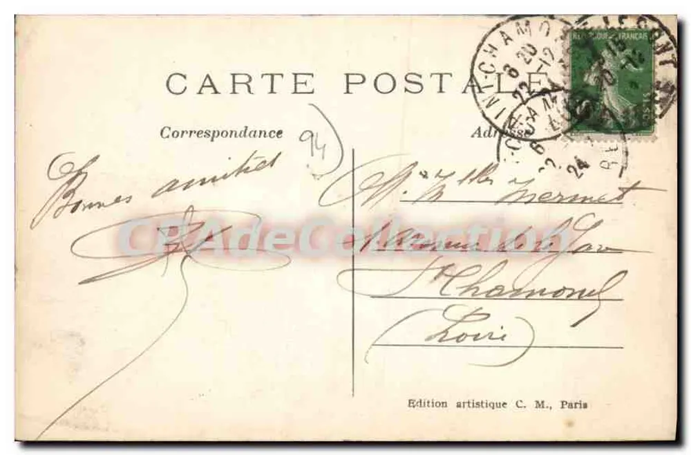Joinville-le-Pont — Borilis de Marne — Edição artística C. M. - Verso