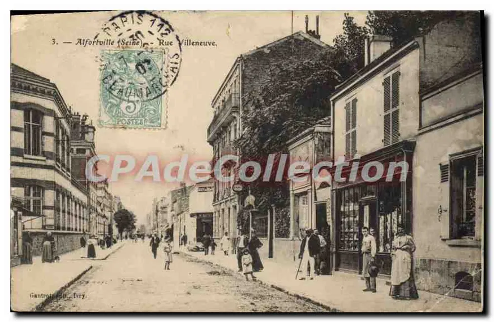 Alfortville (Seine) — Rue Villeneuve — Gantrot & Fery - Vorderseite