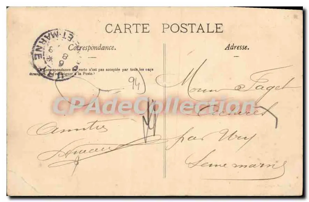Alfortville (Seine) — Rue Villeneuve — Gantrot & Fery - Rückseite