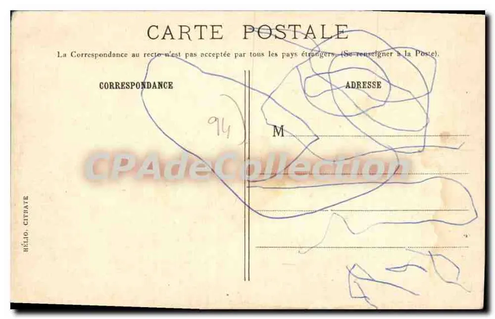 Villeneuve-St-Georges — Avenida de Melun — L'H Paris, édit. Desbonts, 51, Rue de Paris - Verso