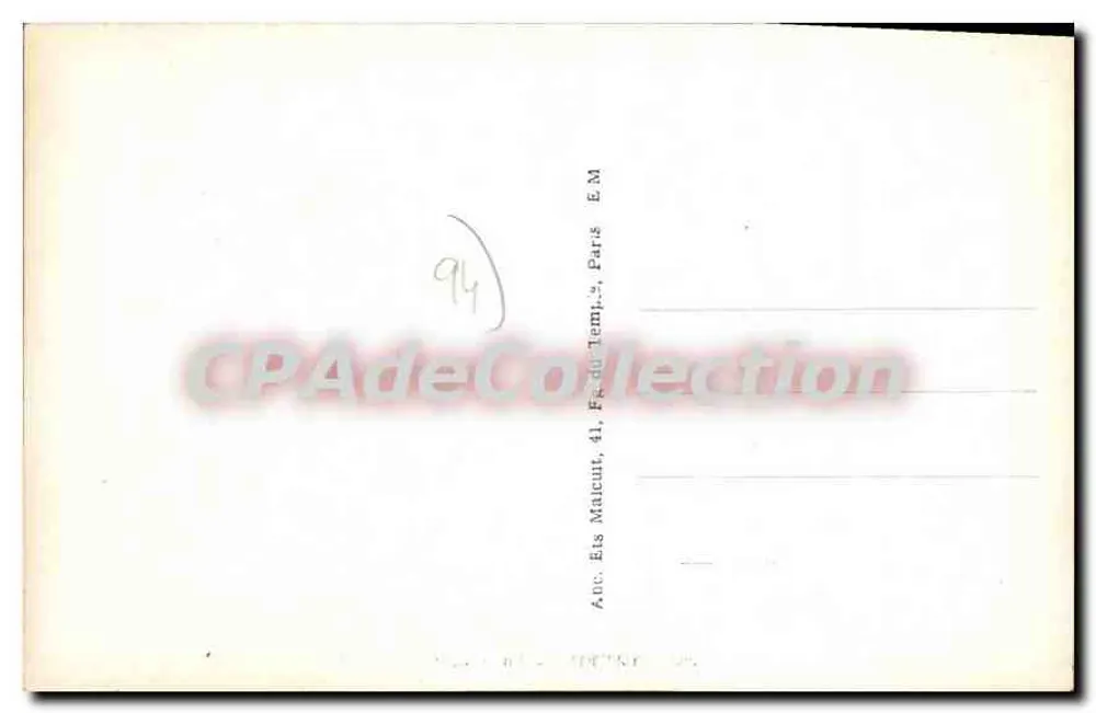 Créteil — A Prefeitura — E.M. n°5001 - Verso