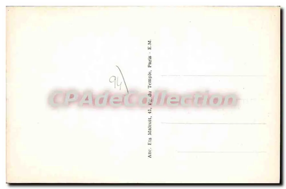 Nogent-sur-Marne — Segelclub Paris — E.M. n°4826 - Rückseite