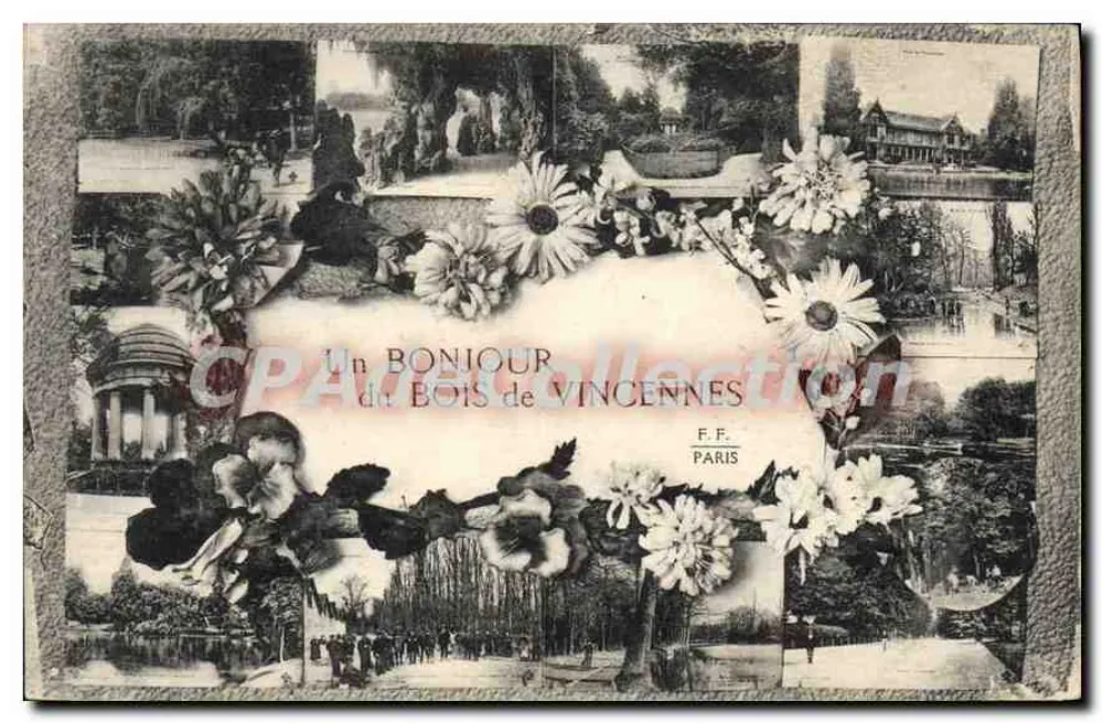 Um cumprimento do Bois de Vincennes — F.F. Paris - Frente